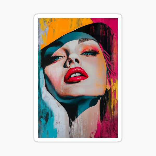 Item preview, Modern art portrait 1 designed and sold by ARTistCyberello.