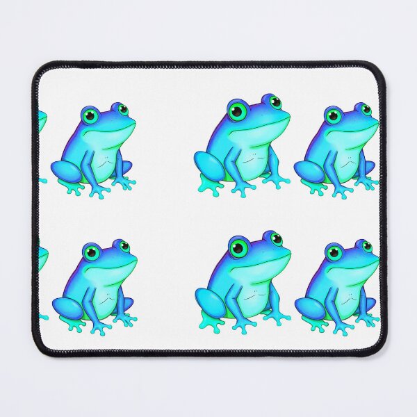 Item preview, Blue Frog Art - Sticker Set of Two designed and sold by Earth Nature Creations.