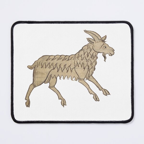 Item preview, Smug Medieval goats illustration designed and sold by IllmadeErrant.