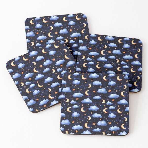 Item preview, blue starry night sky designed and sold by PoppyLaneStudio.