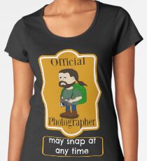 Fun Sarcastic Official Photographer Label Women's Premium T-Shirt