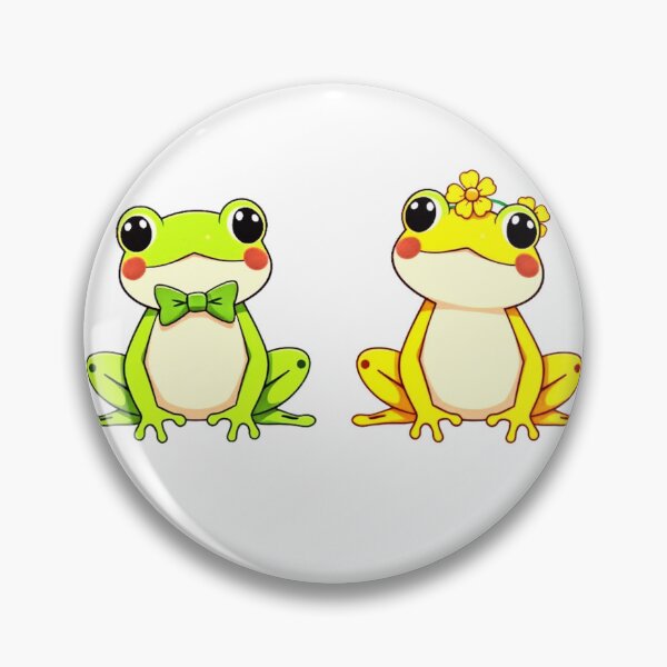 Item preview, Mr. Frog and Ms. Frog Art - Sticker Set of Two designed and sold by Earth Nature Creations.