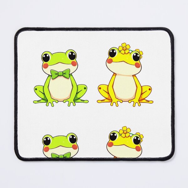 Item preview, Mr. Frog and Ms. Frog Art - Sticker Set of Two designed and sold by Earth Nature Creations.
