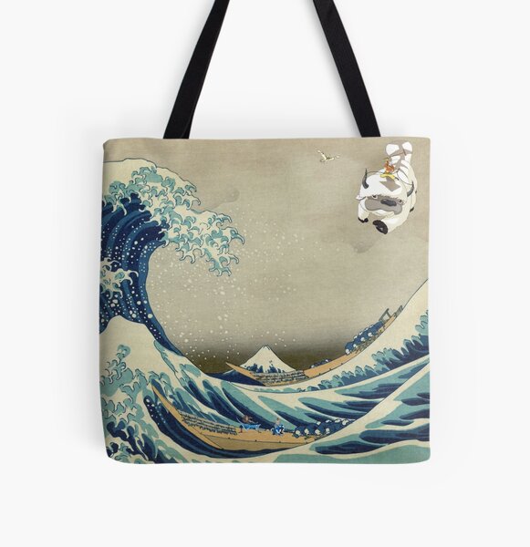 Vintage Retro Okinawa Great Wave Tote Bag for Sale by