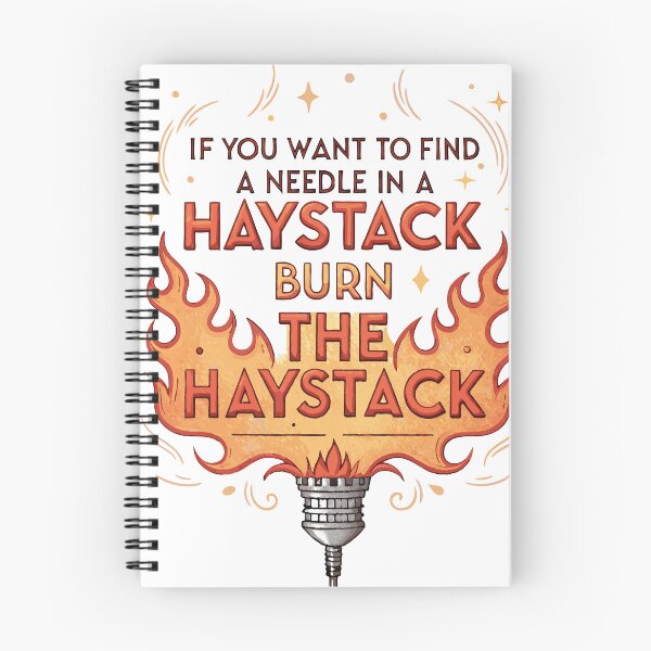 Item preview, Burn the Haystack – Bold Problem Solver Mindset designed and sold by pixelated_echoes.