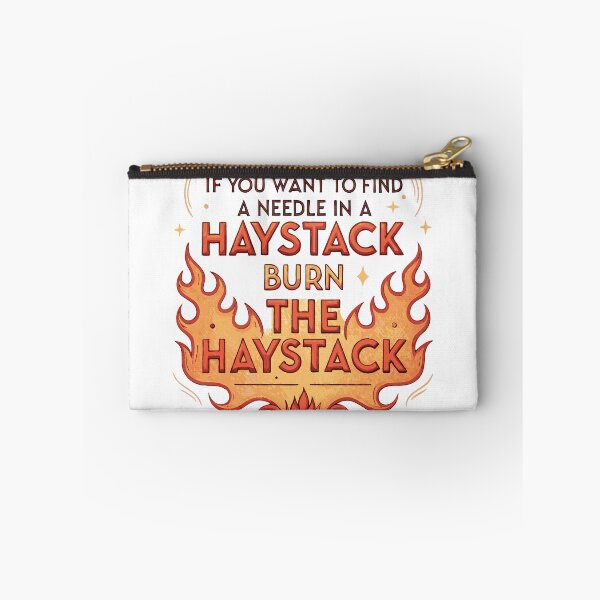Item preview, Burn the Haystack – Bold Problem Solver Mindset designed and sold by pixelated_echoes.