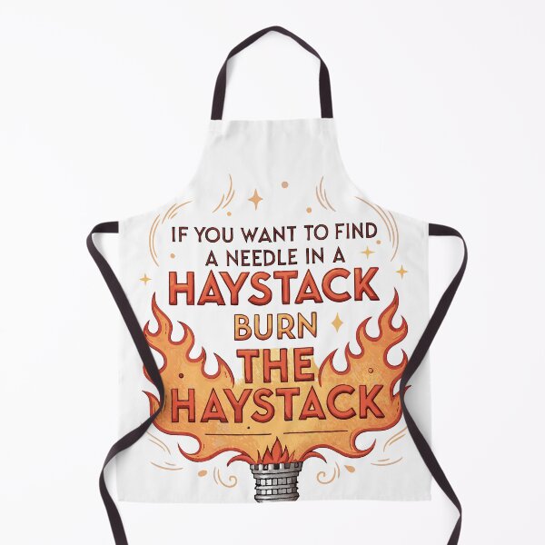 Item preview, Burn the Haystack – Bold Problem Solver Mindset designed and sold by pixelated_echoes.