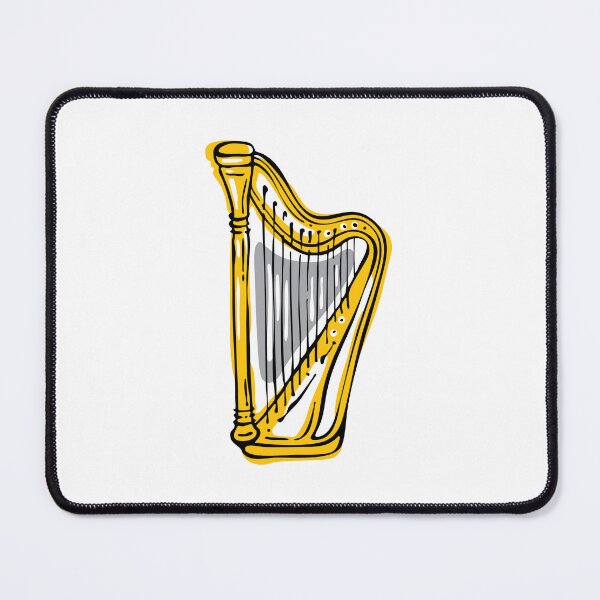 Item preview, Cartoon Golden Harp designed and sold by ArchiTania Studio.