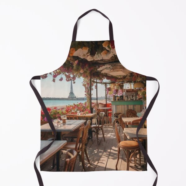 Artikelvorschau, Coastal Serenity A Parisian Coffee Shop by the Beach entworfen und verkauft von BlareBlare.