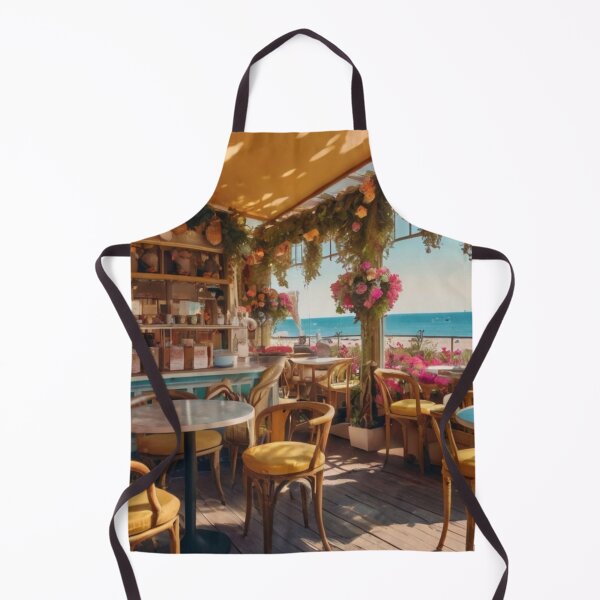 Artikelvorschau, Beautiful Parisian Coffee Shop by the Ocean entworfen und verkauft von BlareBlare.