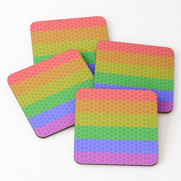 Item preview, Crystal Stars Gay Pride Colors Pattern designed and sold by PrideFeliz.
