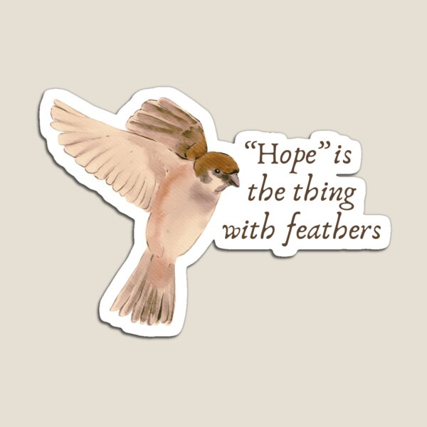 Item preview, Hoffnung ist das Ding mit Federn - Singvogel im Flug designed and sold by Bookboned.