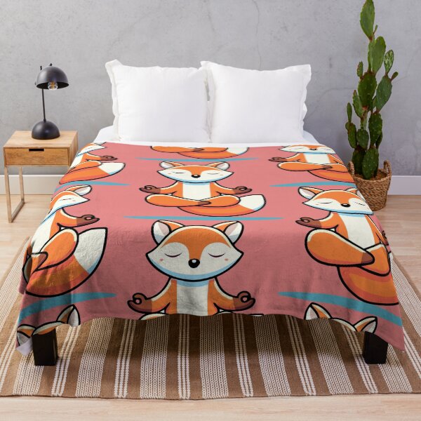 Item preview, Meditating Fox – Relaxing Illustration designed and sold by Kisho.