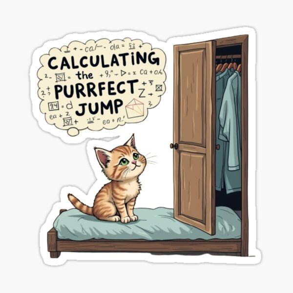 Item preview, Cats are good at math designed and sold by Snookems17.
