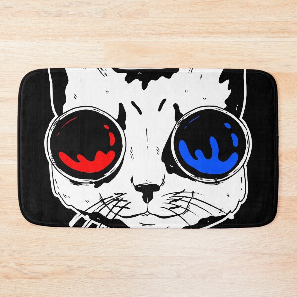Item preview, funny cat – Meowtrix (red pill or blue pill) (black variant) designed and sold by LiveForever.