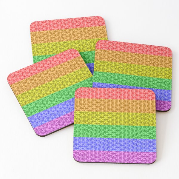 Item preview, Multicolor Stones Gay Pride Pattern designed and sold by PrideFeliz.