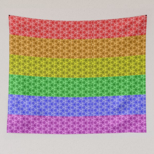 Item preview, Multicolor Stones Gay Pride Pattern designed and sold by PrideFeliz.