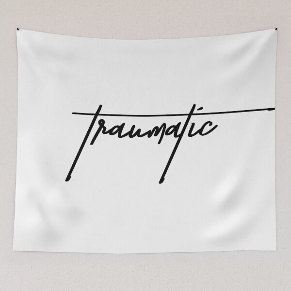 Item preview, Traumatic Sarcasm: Dark Humor Typography Design designed and sold by ReggieDior.
