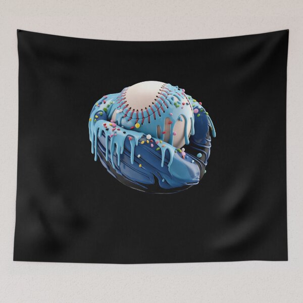 Item preview, Guante de béisbol con chispas de helado y goteo designed and sold by facegm.