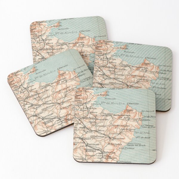 Item preview, East Mallorca around 1925: historical island map for Balearic holidaymakers and residents designed and sold by RetroTraveller.