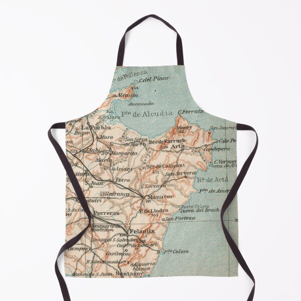 Item preview, East Mallorca around 1925: historical island map for Balearic holidaymakers and residents designed and sold by RetroTraveller.