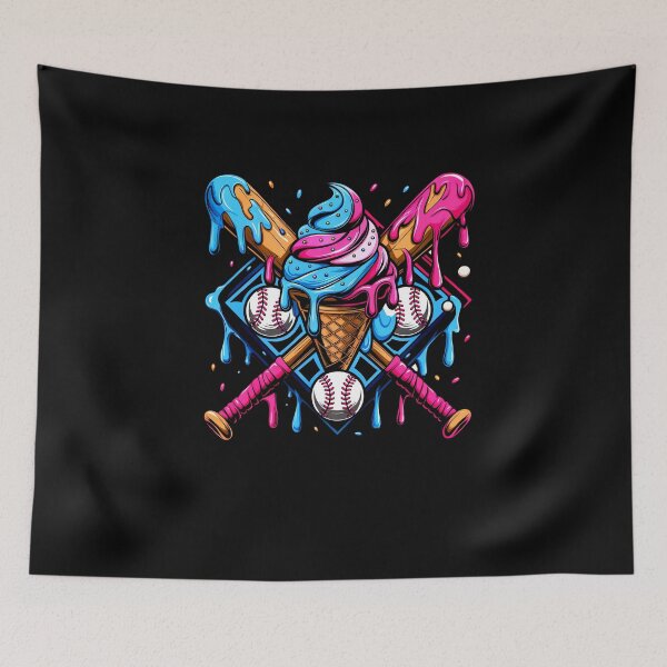 Item preview, Cool Sport Baseball Bat Home Plate Drip With Sprinkles Drip designed and sold by facegm.