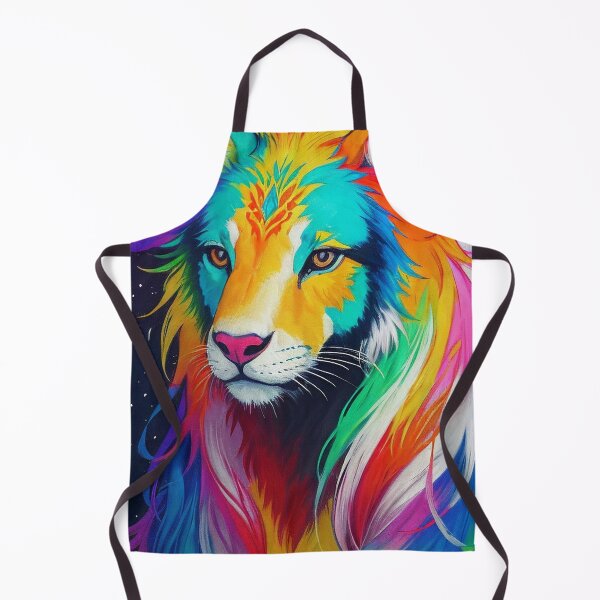 Aperçu de l'œuvre Art du lion coloré créée et vendue par Alpha451.