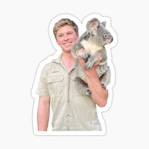 Artikel-Vorschau von Robert Irwin und Koala Sticker, designt und verkauft von Melanie James.