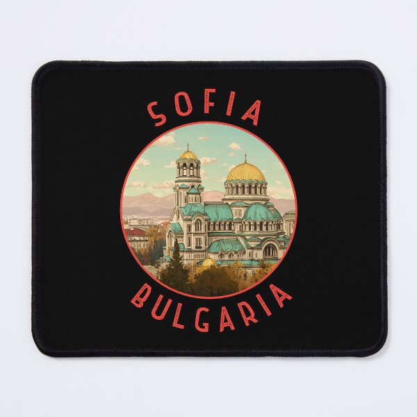 Item preview, Sofia Bulgaria Retro Distressed Circle designed and sold by KrisSidDesigns.