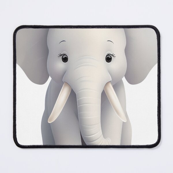 Item preview, Cute Gray Elephant Illustration designed and sold by quibrak.