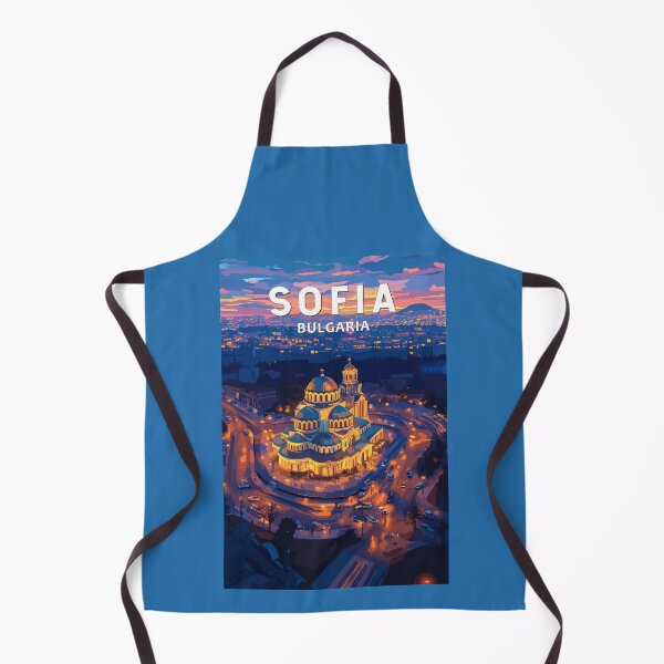 Item preview, Sofia Bulgaria  Illustration Travel Art Vintage designed and sold by KrisSidDesigns.