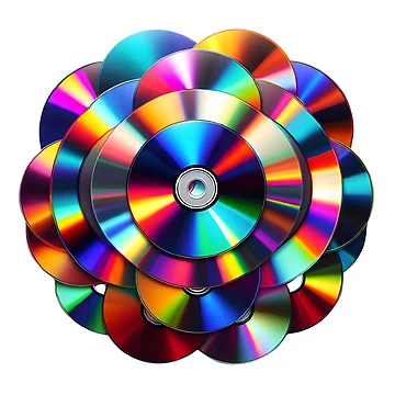 Artwork thumbnail, COMPACT DISC ROSE (CD ROSE) by HooliNerd