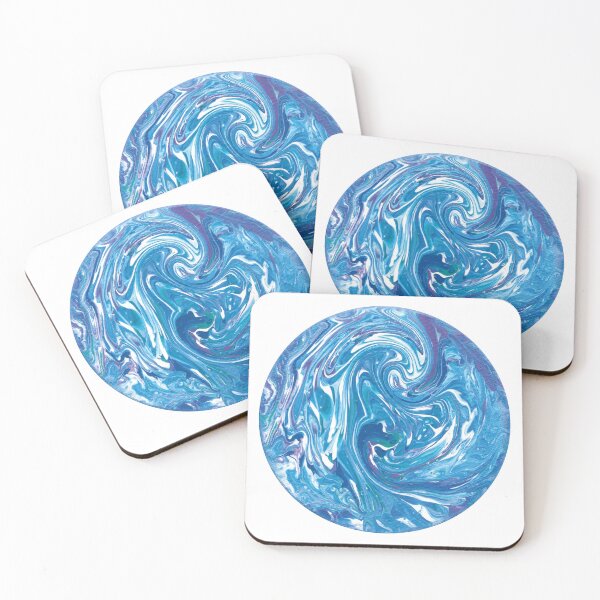 Item preview, Fluid art circle 9 designed and sold by alina-k-design.