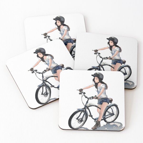 Item preview, bicycle girl designed and sold by aliraweb.