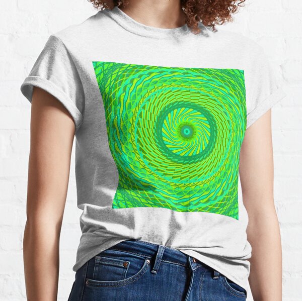 Item preview, Green woven patternt-shirt  designed and sold by Art by Tualeg.