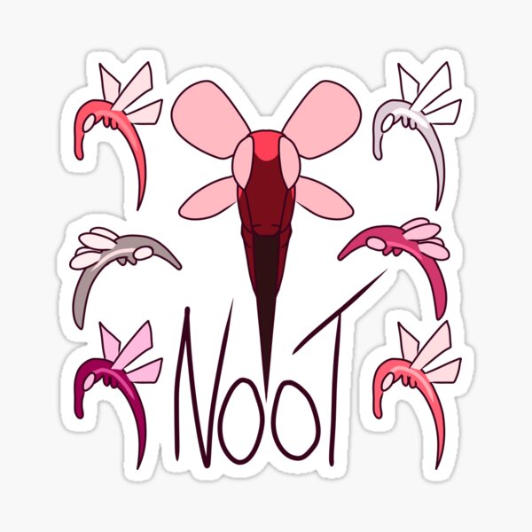 Vista previa del artículo con la obra «Noodleflies Noot RainWorld», diseñado y vendido por Wolfstarr56.