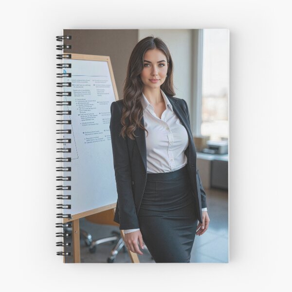 Item preview, Elegant Professional Woman in Office Setting designed and sold by AIGirlsMag.