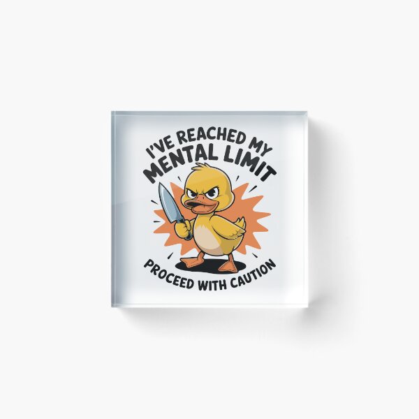 Item preview, Duck Mental Limit designed and sold by Angry Swan Designs.
