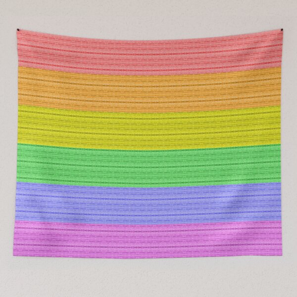 Item preview, Crystal Lines Gay Pride Colors Pattern designed and sold by PrideFeliz.