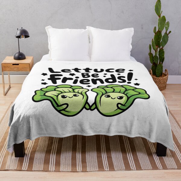 Item preview, Lettuce Be Friends! Cute Vegetable Puns designed and sold by PMCreative.