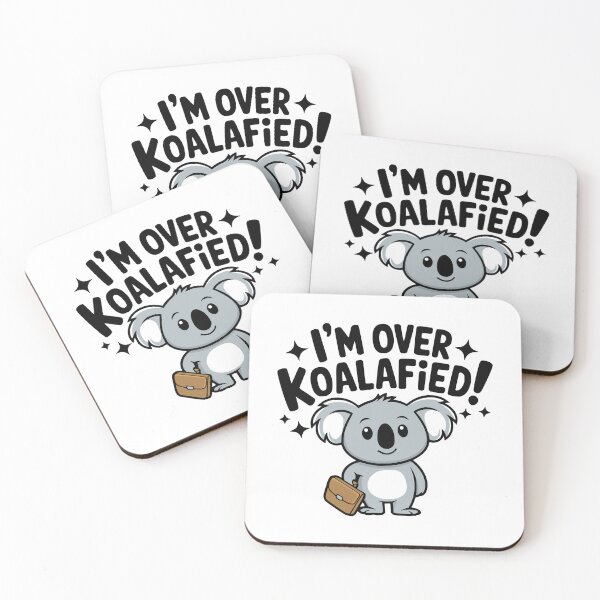 Item preview, I'm Over Koalafied! Cute Koala Puns designed and sold by PMCreative.