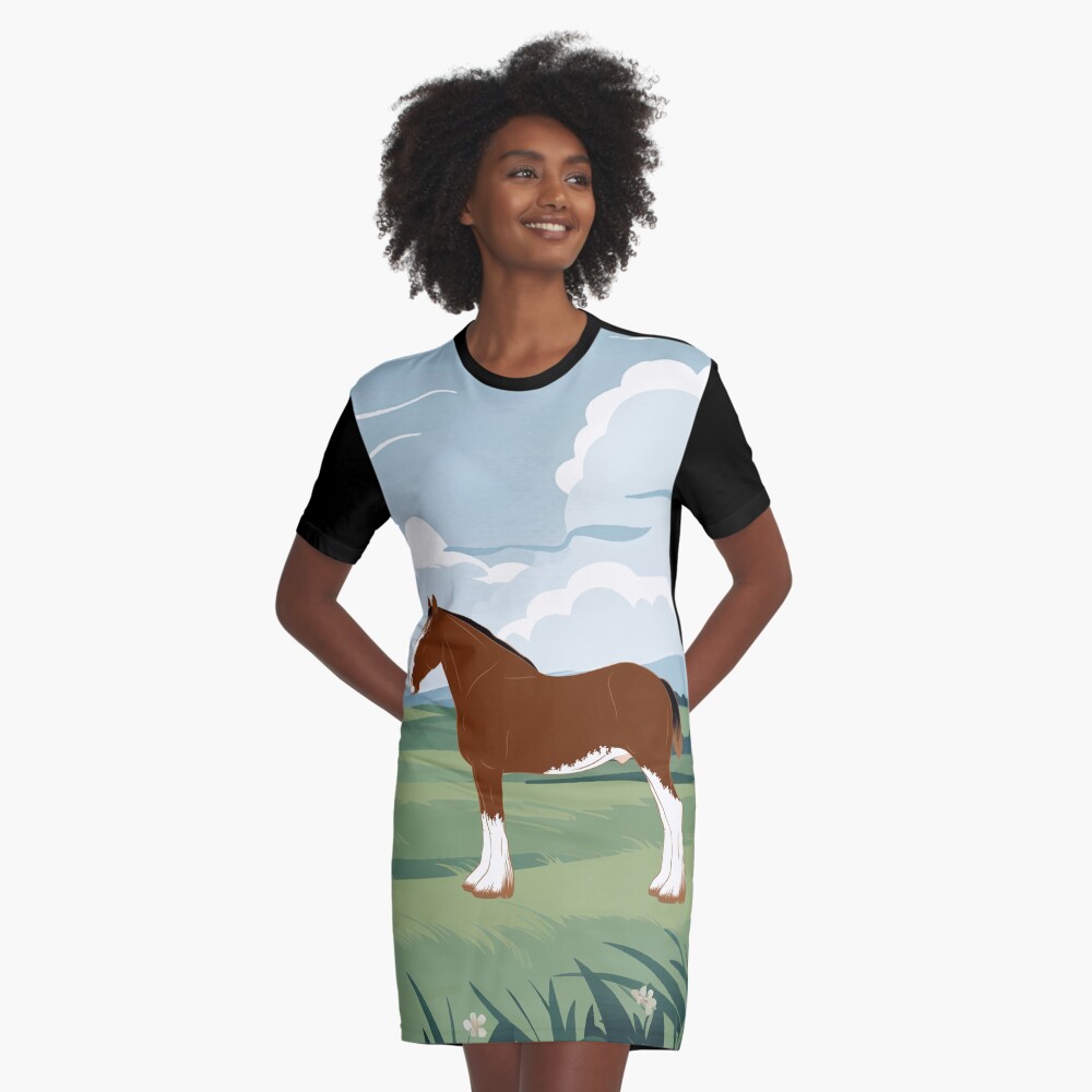 Aperçu de l'œuvre Robe t-shirt créée et vendue par WebEquitation.
