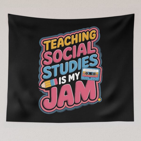 Item preview, Teaching Social Studies Is My Jam Back To School Teacher designed and sold by aidenpier.