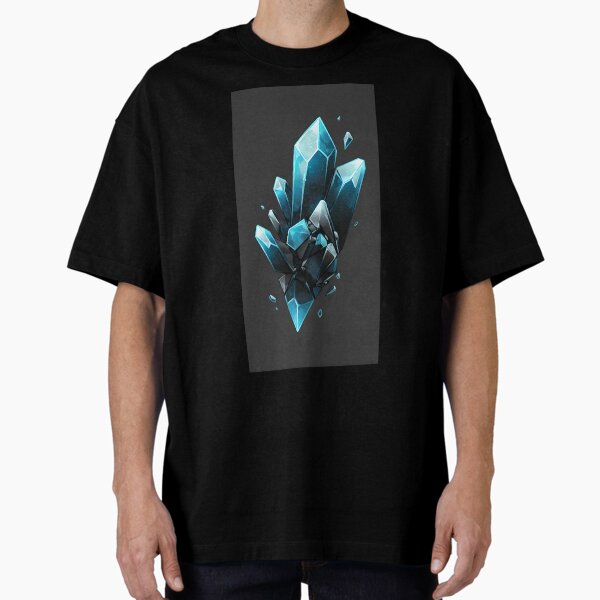 Shattered Ice Crystal Formation Oversized T-Shirt