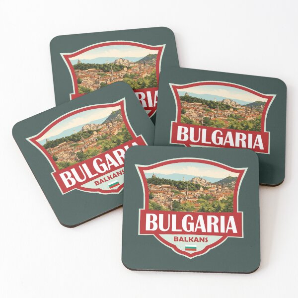 Item preview, Bulgaria Illustration Retro Badge designed and sold by KrisSidDesigns.