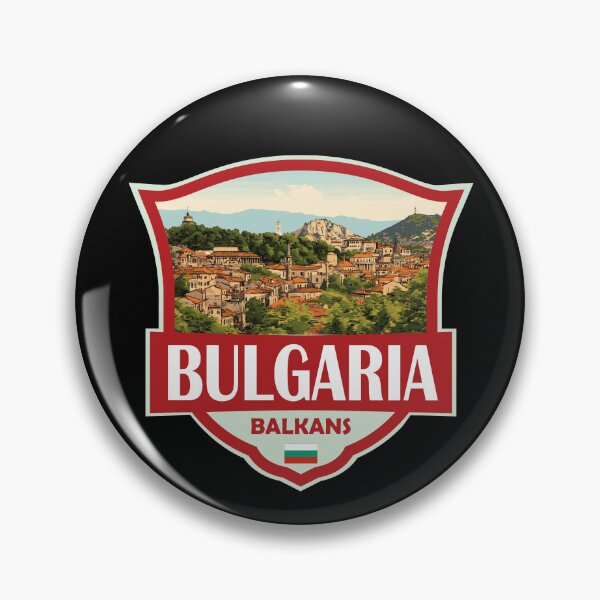 Item preview, Bulgaria Illustration Retro Badge designed and sold by KrisSidDesigns.