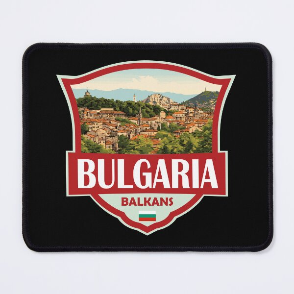 Item preview, Bulgaria Illustration Retro Badge designed and sold by KrisSidDesigns.