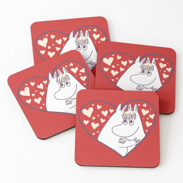 Item preview, Moomin Love Heart Moomintroll & Snorkmaiden designed and sold by MoominStore.