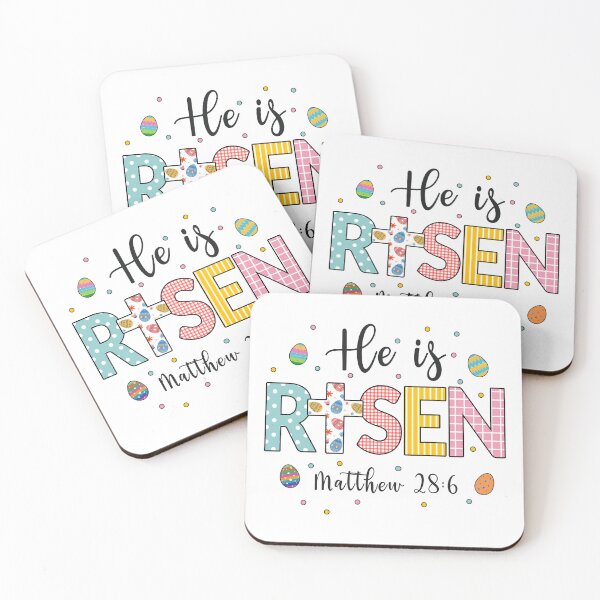 Item preview, He is Risen Jesus Christian Happy Easter designed and sold by Blok45.