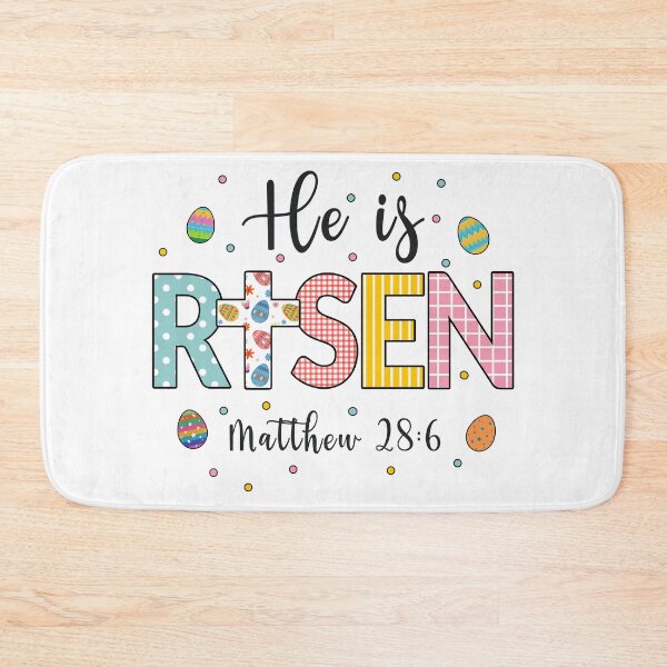 Item preview, He is Risen Jesus Christian Happy Easter designed and sold by Blok45.